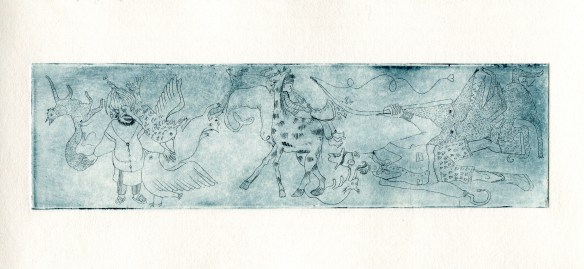 eau forte loup horizontal